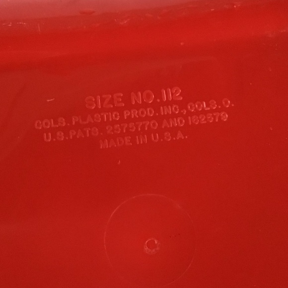 Vintage Lustro Ware Canister 8pc Set Red & Cream Flour Sugar Coffee Tea - Picture 7 of 15